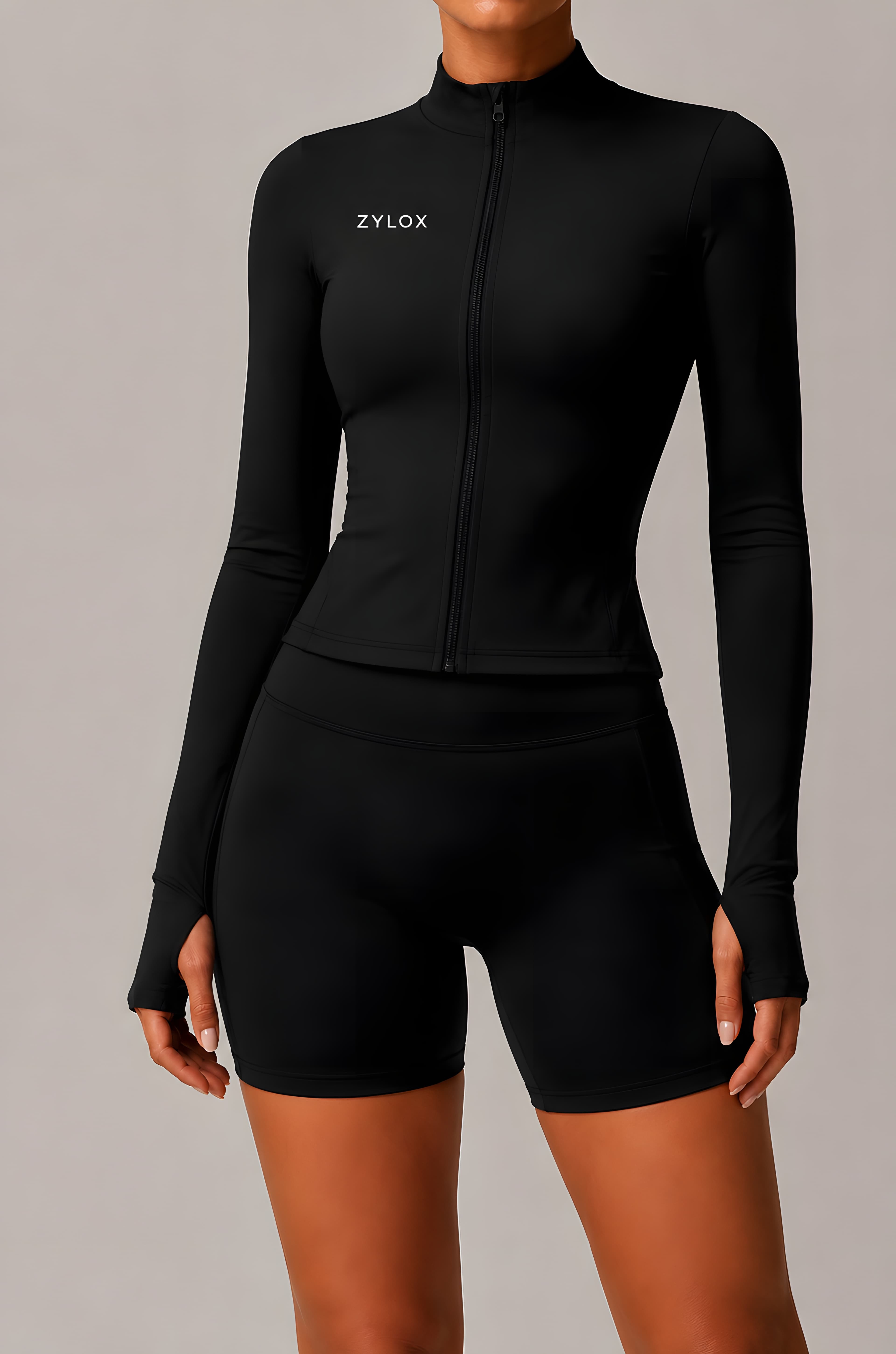 Zip Vest — black